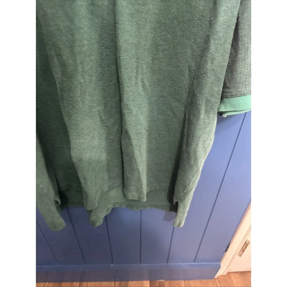 Vintage Jansport Golf Polo Shirt  Mens Size Large Cotton‎ Green Rainbow RARE PGA